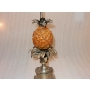 1950/70 Lampe à l’Ananas en Bronze Argenté, Abat-jour en Métal, Signée Charles, Made In France | Biron 1950/70 Lampe à l’Ananas en Bronze Argenté, Abat-jour en Métal, Signée Charles, Made In France