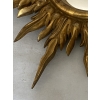 1950/70′ Miroir soleil Convexe, Bois Doré – Diamètre 50 cm | Biron 1950/70' Miroir soleil Convexe, Bois Doré – Diamètre 50 cm
