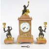 Une Garniture De Cheminée En Bronze Doré Et Marbre Fin XIXème Siècle | Biron ||||||||||