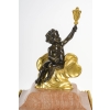 Une Garniture De Cheminée En Bronze Doré Et Marbre Fin XIXème Siècle | Biron Une Garniture De Cheminée En Bronze Doré Et Marbre Fin XIXème Siècle