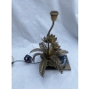 1970′ Lampe Aux Nenuphars En Bronze Doré Et Agate DLG Duval Brasseur Ou Isabelle Faure | Biron 1970′ Lampe Aux Nenuphars En Bronze Doré Et Agate DLG Duval Brasseur Ou Isabelle Faure