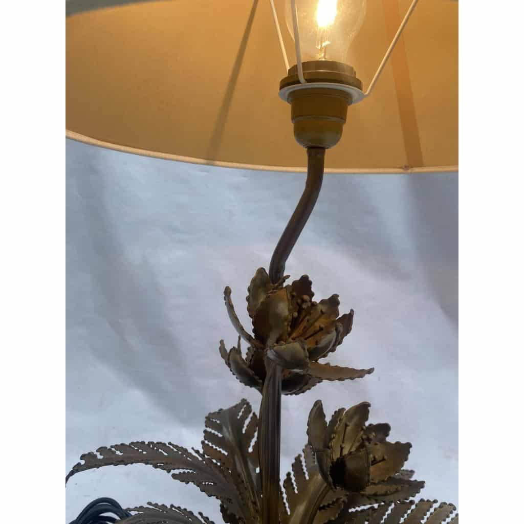 1970′ Lampe Aux Nenuphars En Bronze Doré Et Agate DLG Duval Brasseur Ou Isabelle Faure | Biron 1970′ Lampe Aux Nenuphars En Bronze Doré Et Agate DLG Duval Brasseur Ou Isabelle Faure