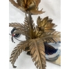 1970′ Lampe Aux Nenuphars En Bronze Doré Et Agate DLG Duval Brasseur Ou Isabelle Faure | Biron 1970′ Lampe Aux Nenuphars En Bronze Doré Et Agate DLG Duval Brasseur Ou Isabelle Faure