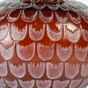 Vase « Grenade » verre rouge ambré patiné blanc de René LALIQUE | Biron Vase "Grenade" verre rouge ambré patiné blanc de René LALIQUE