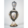 Vienna , eguiere en argent emaille h:22cm