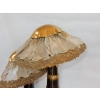 1970′Lampe Aux 2 Champignons Éclairante En Laiton Avec Gypse Imitant le Cristal De Roche Style Duval Brasseur, Faure, Fernandez | Biron 1970′Lampe Aux 2 Champignons Éclairante En Laiton Avec Gypse Imitant le Cristal De Roche Style Duval Brasseur, Faure, Fernandez
