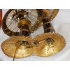 1970′Lampe Aux 2 Champignons Éclairante En Laiton Avec Gypse Imitant le Cristal De Roche Style Duval Brasseur, Faure, Fernandez | Biron 1970′Lampe Aux 2 Champignons Éclairante En Laiton Avec Gypse Imitant le Cristal De Roche Style Duval Brasseur, Faure, Fernandez