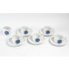 4 tasses et sous-tasses en porcelaine des années 1960 de la Maison Thomas | Biron ||||||||