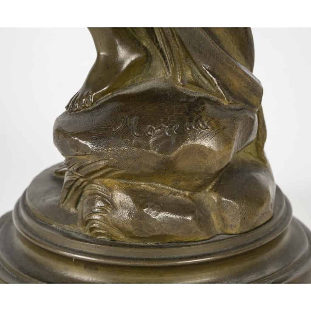Sculpture en Bronze Signé Moreau, Epoque Napoléon III, XIXème Siècle. | Biron Sculpture en Bronze Signé Moreau, Epoque Napoléon III, XIXème Siècle.