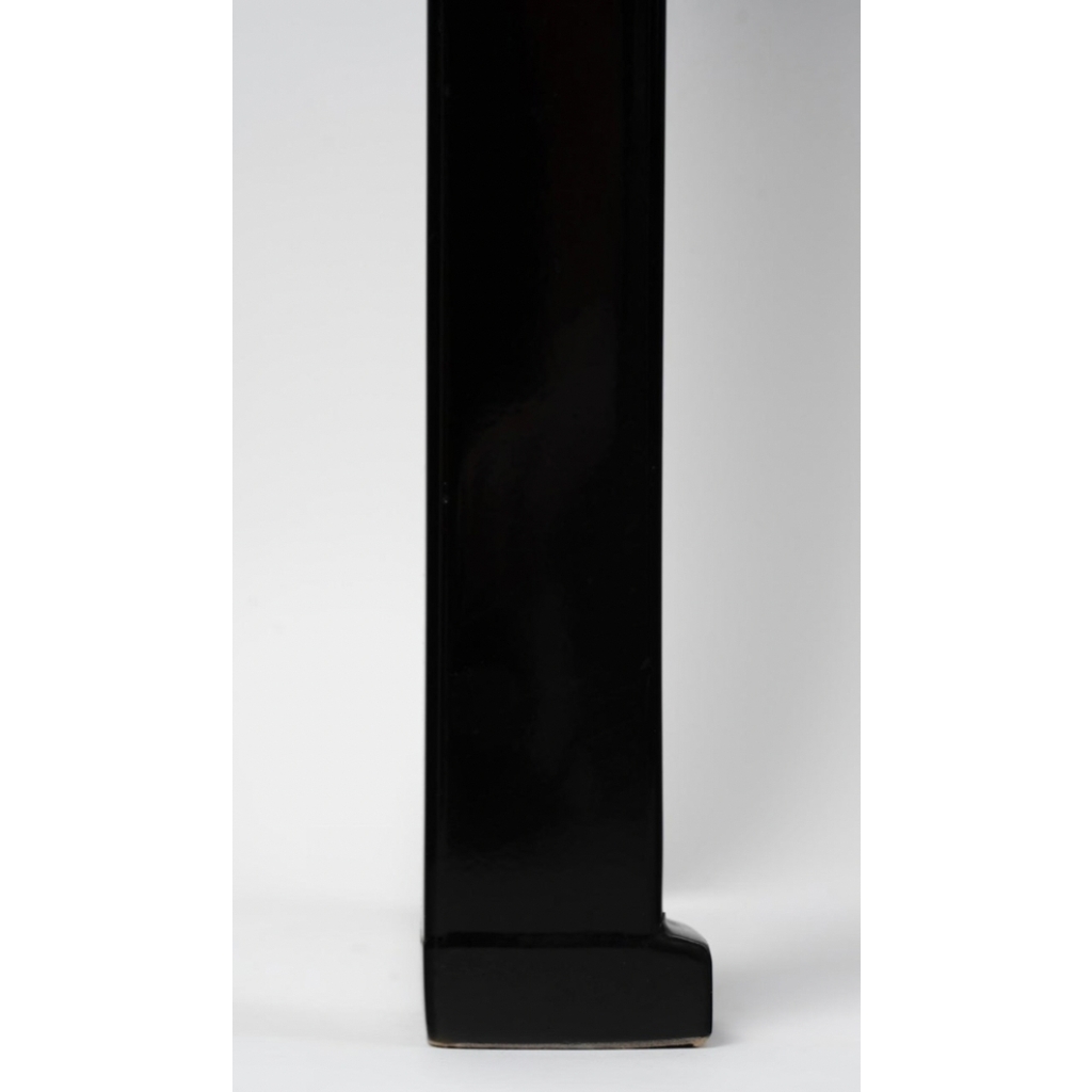 1970 Console en Laque noire par par Maison Roche | Biron 1970 Console en Laque noire par par Maison Roche