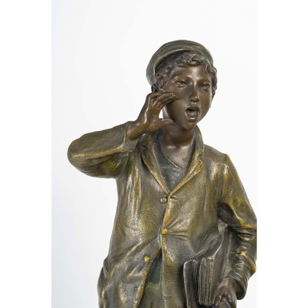 Sculpture en régule représentant un Pouliot, circa 1900-1920 | Biron Sculpture en régule représentant un Pouliot, circa 1900-1920