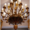 Important lustre Empire 18 lumières en bronze ciselé et doré. Travail du début 19ème siècle d’époque Empire | Biron Important lustre Empire 18 lumières en bronze ciselé et doré. Travail du début 19ème siècle d'époque Empire