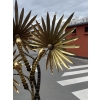1970′ Lampadaire Palmier Yuka en Laiton Et fer Patiné Maison Jansen 3 Têtes Style Brutaliste | Biron 1970′ Lampadaire Palmier Yuka en Laiton Et fer Patiné Maison Jansen 3 Têtes Style Brutaliste
