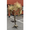 1970′ Lampadaire Palmier Yuka en Laiton Et fer Patiné Maison Jansen 3 Têtes Style Brutaliste | Biron 1970′ Lampadaire Palmier Yuka en Laiton Et fer Patiné Maison Jansen 3 Têtes Style Brutaliste