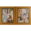 Grande Paire de Plaques Orientalistes en Porcelaine Polychrome Napoléon III | Biron |||||||||||||||