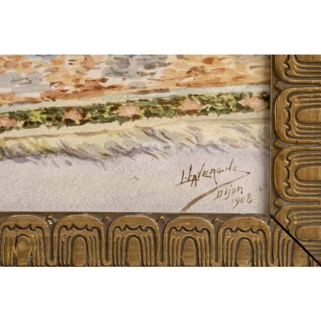 Grande Paire de Plaques Orientalistes en Porcelaine Polychrome Napoléon III | Biron Grande Paire de Plaques Orientalistes en Porcelaine Polychrome Napoléon III