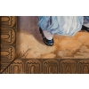 Grande Paire de Plaques Orientalistes en Porcelaine Polychrome Napoléon III | Biron Grande Paire de Plaques Orientalistes en Porcelaine Polychrome Napoléon III