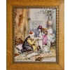 Grande Paire de Plaques Orientalistes en Porcelaine Polychrome Napoléon III | Biron Grande Paire de Plaques Orientalistes en Porcelaine Polychrome Napoléon III