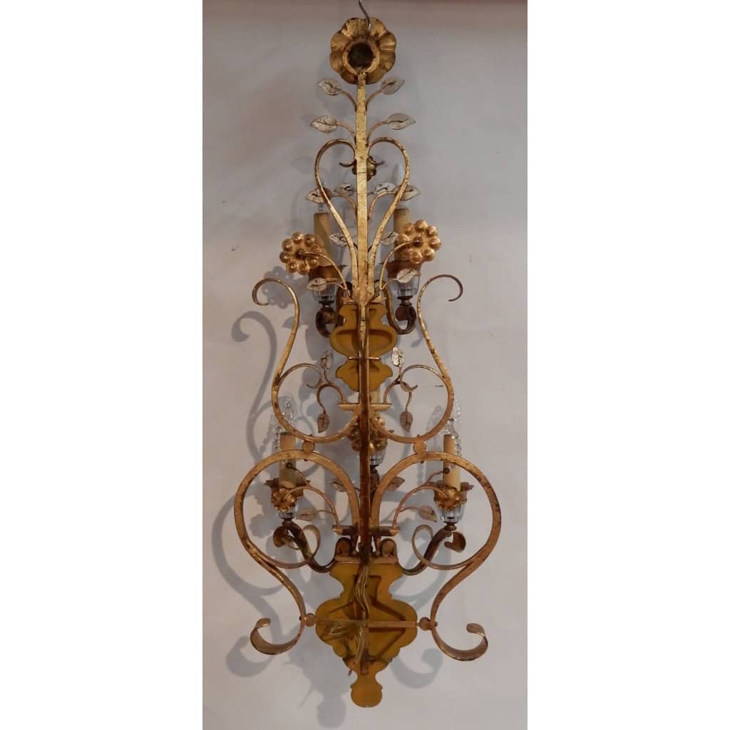 1970′ Applique Style Maison Baguès Ou Banci 5 Lampes | Biron 1970′ Applique Style Maison Baguès Ou Banci 5 Lampes