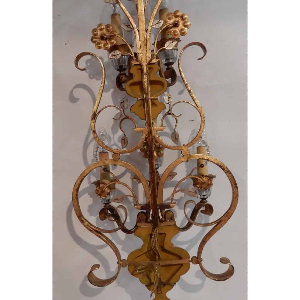 1970′ Applique Style Maison Baguès Ou Banci 5 Lampes | Biron 1970′ Applique Style Maison Baguès Ou Banci 5 Lampes