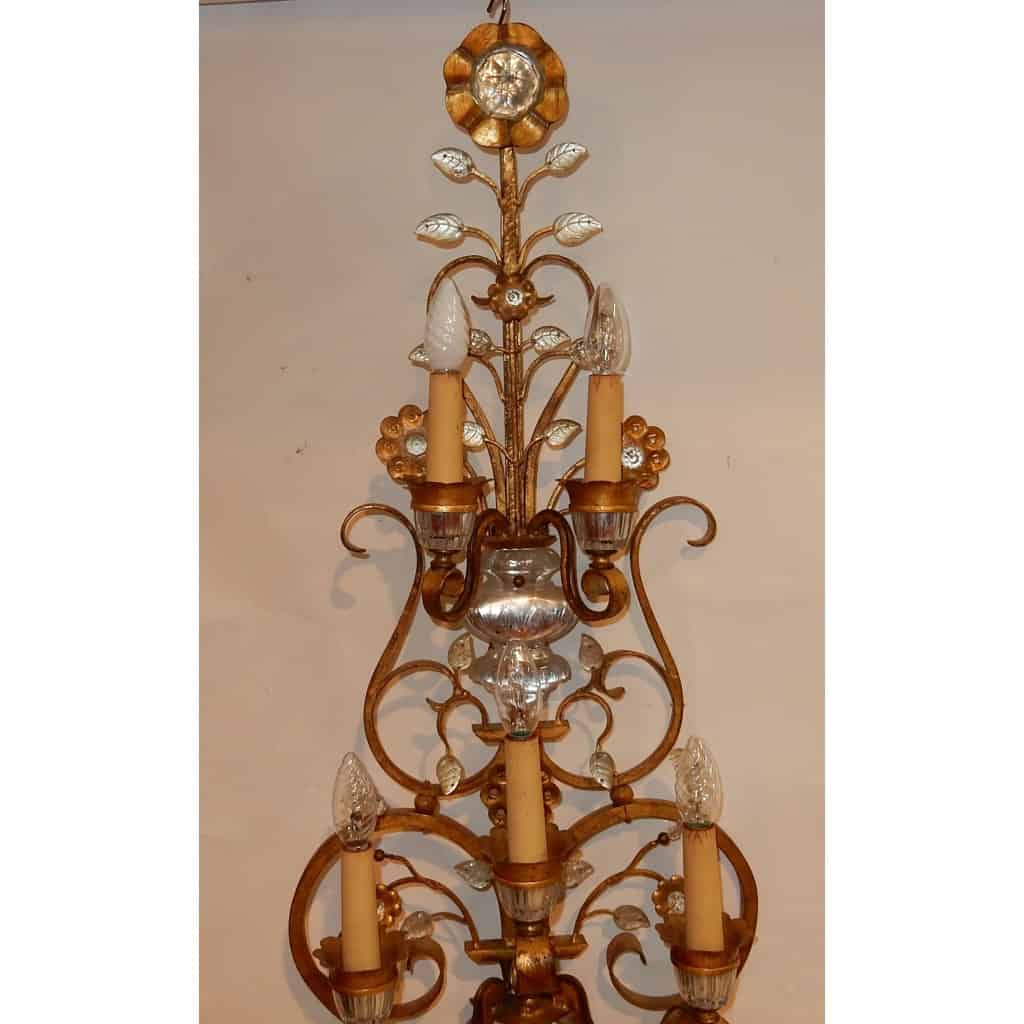 1970′ Applique Style Maison Baguès Ou Banci 5 Lampes | Biron 1970′ Applique Style Maison Baguès Ou Banci 5 Lampes