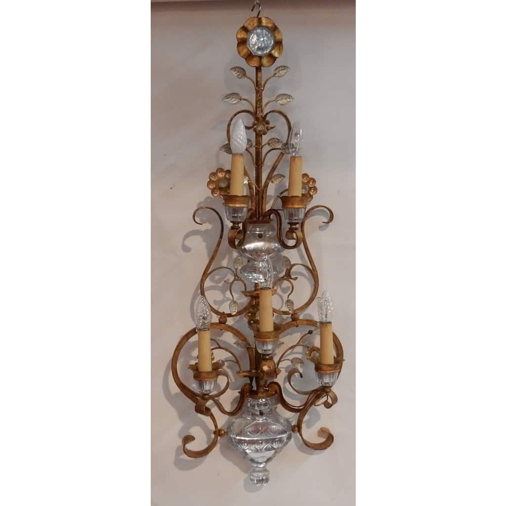1970′ Applique Style Maison Baguès Ou Banci 5 Lampes | Biron 1970′ Applique Style Maison Baguès Ou Banci 5 Lampes