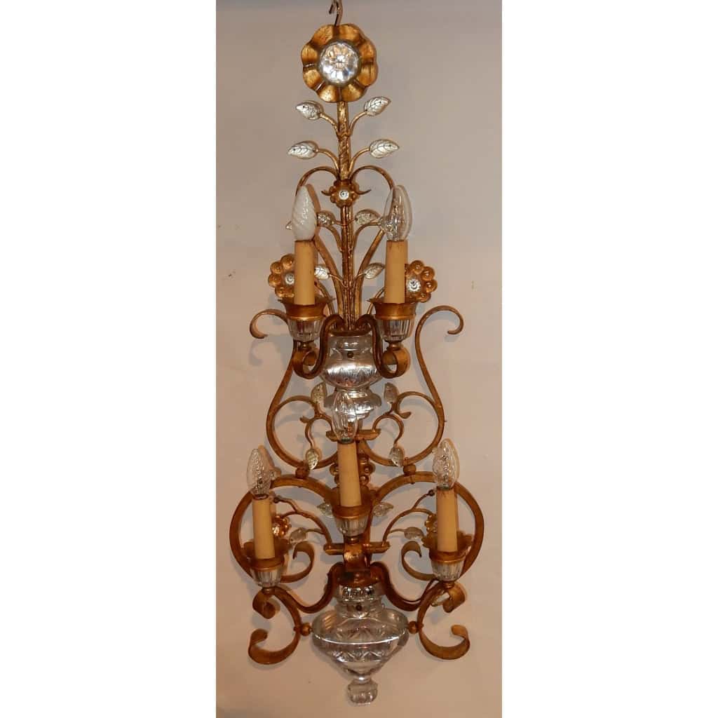 1970′ Applique Style Maison Baguès Ou Banci 5 Lampes | Biron 1970′ Applique Style Maison Baguès Ou Banci 5 Lampes