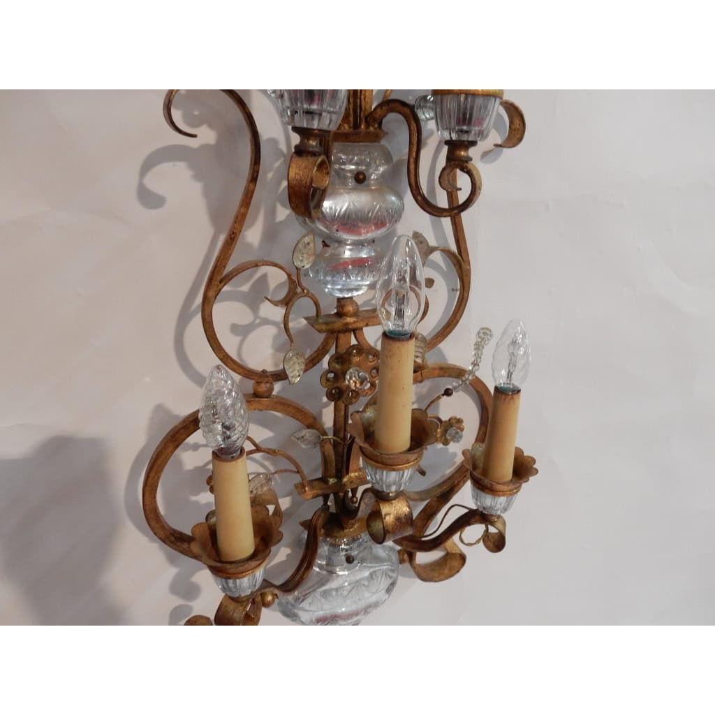 1970′ Applique Style Maison Baguès Ou Banci 5 Lampes | Biron 1970′ Applique Style Maison Baguès Ou Banci 5 Lampes