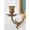 Pair d’appliquées en porcelaine de sevrés signé et monture en bronze doré et ciselé d’époque 19em siècle h:43cm | Biron Pair d’appliquées en porcelaine de sevrés signé et monture en bronze doré et ciselé d’époque 19em siècle h:43cm