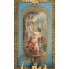 Pair d’appliquées en porcelaine de sevrés signé et monture en bronze doré et ciselé d’époque 19em siècle h:43cm | Biron Pair d’appliquées en porcelaine de sevrés signé et monture en bronze doré et ciselé d’époque 19em siècle h:43cm