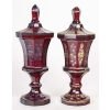 Bohemian pair de goblet émaillé en or et argent | Biron Bohemian pair de goblet émaillé en or et argent