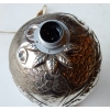 1950/70 Lampe Ananas Décor Animaux Métal Argenté | Biron 1950/70 Lampe Ananas Décor Animaux Métal Argenté