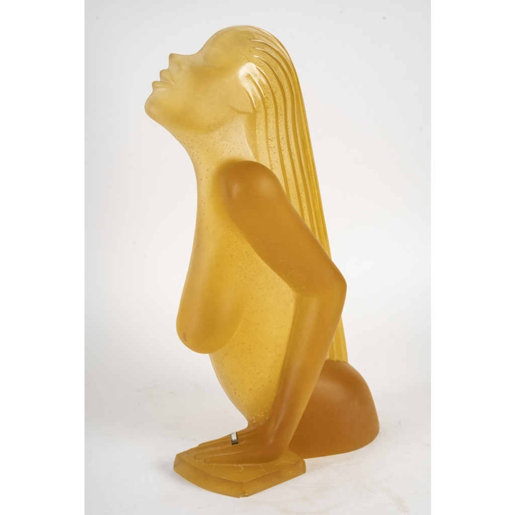 Édition limitée, Daum France par l’artiste American Dan Dailey sculpture en pate de verre h:70cm | Biron |||||||