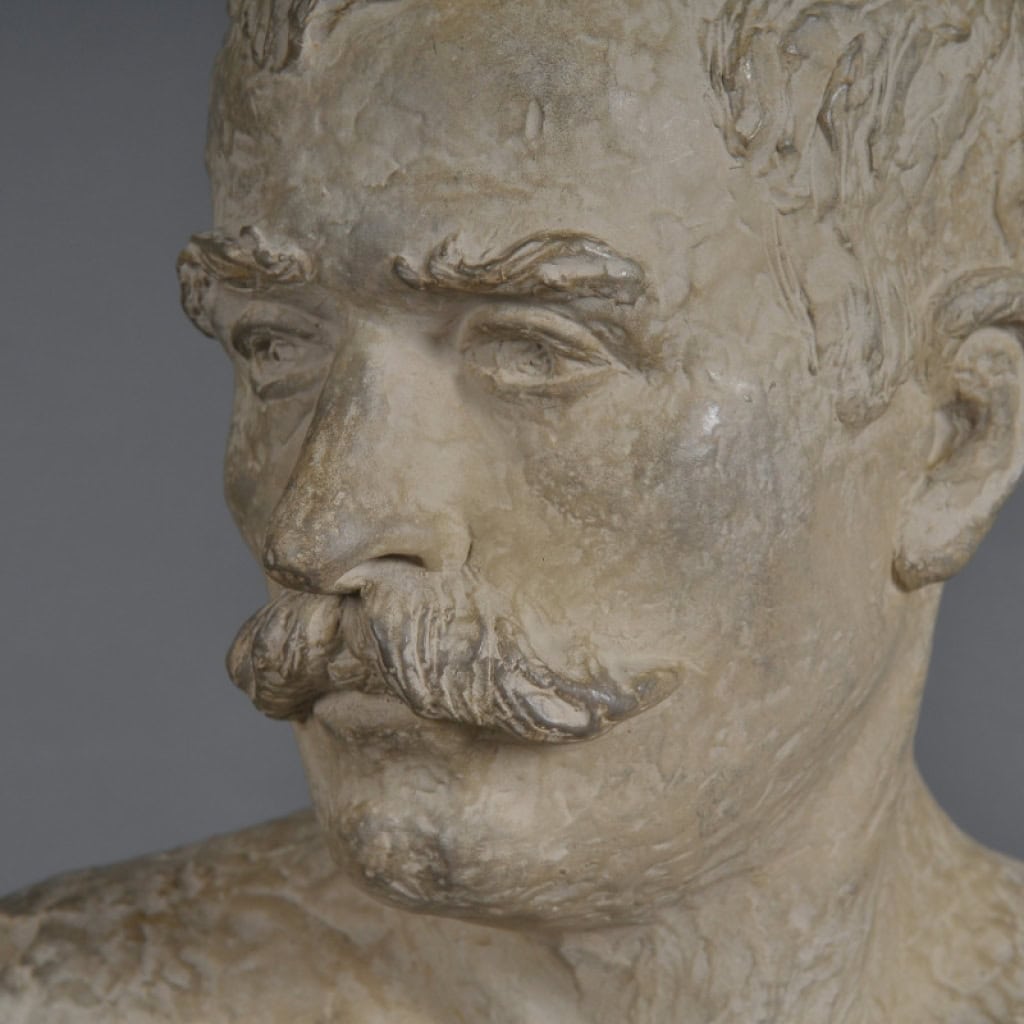 Sculpture d’un Buste d’Homme en Terre cuite de style Napoléon III, XXème Siècle. | Biron Sculpture d’un Buste d’Homme en Terre cuite de style Napoléon III, XXème Siècle.