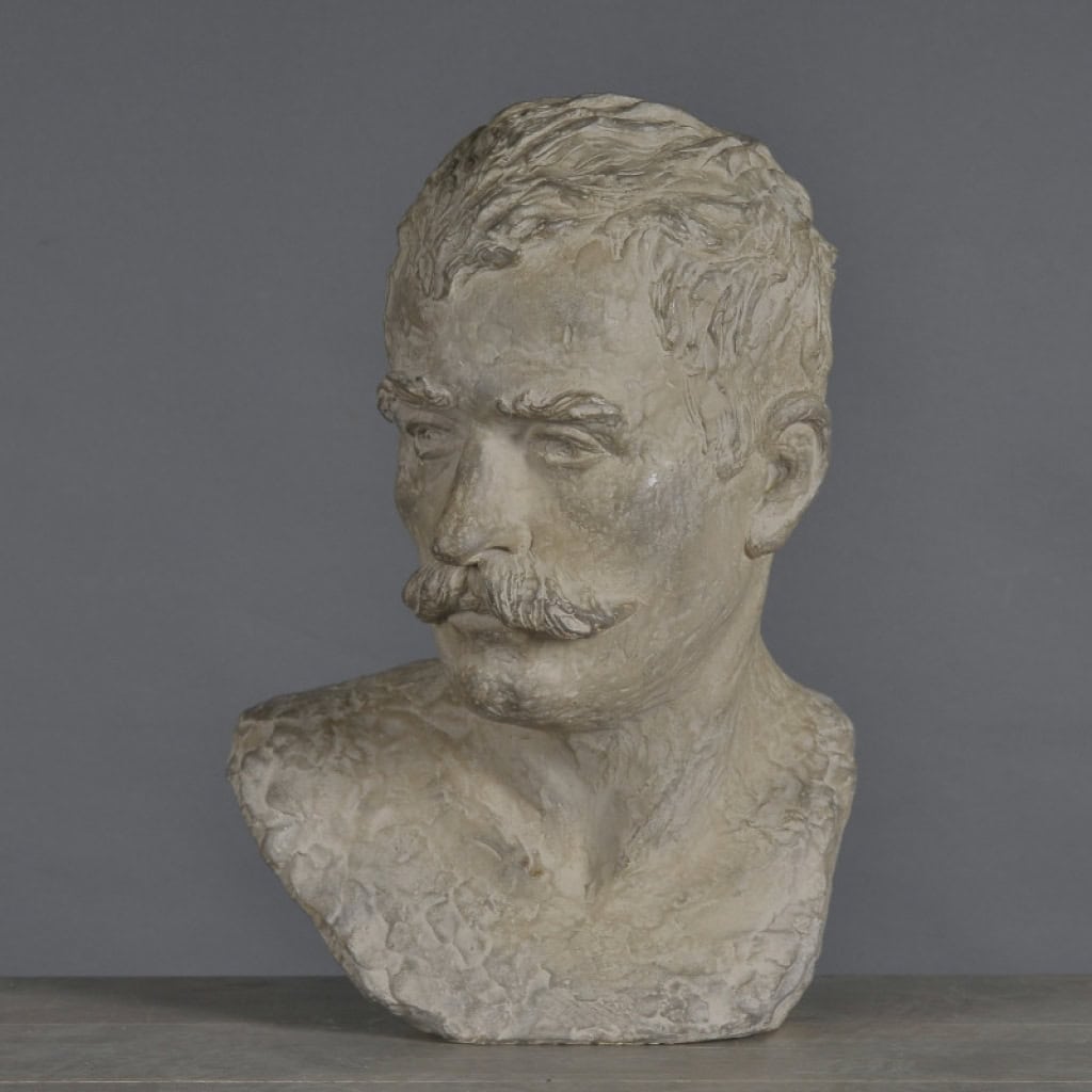 Sculpture d’un Buste d’Homme en Terre cuite de style Napoléon III, XXème Siècle. | Biron Sculpture d’un Buste d’Homme en Terre cuite de style Napoléon III, XXème Siècle.