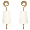 1950 Paire d’appliques en corde par Adrien Audoux & Frida Minet | Biron ||||||