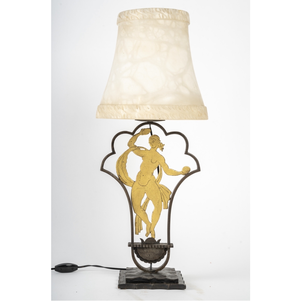 RARE LAMPE D ‘EDGAR BRANDT | Biron RARE LAMPE D 'EDGAR BRANDT