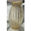 1970′ Vase Cristal Murano Avec Paillons D’Or Signés Murano Alberto Dama