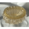 1970′ Vase Cristal Murano Avec Paillons D’Or Signés Murano Alberto Dama