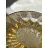 1970′ Vase Cristal Murano Avec Paillons D’Or Signés Murano Alberto Dama
