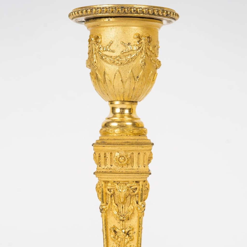 Paire de Flambeaux XIXème Siècle | Biron Paire de Flambeaux XIXème Siècle
