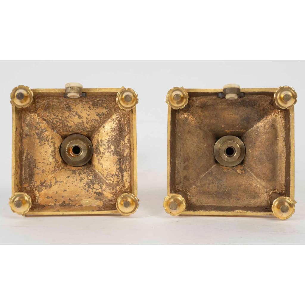 Paire de Flambeaux XIXème Siècle | Biron Paire de Flambeaux XIXème Siècle