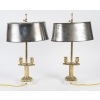 Paire de Bougeoirs Montés en Lampe à Poser, XIXème Siècle, Epoque Napoléon III .