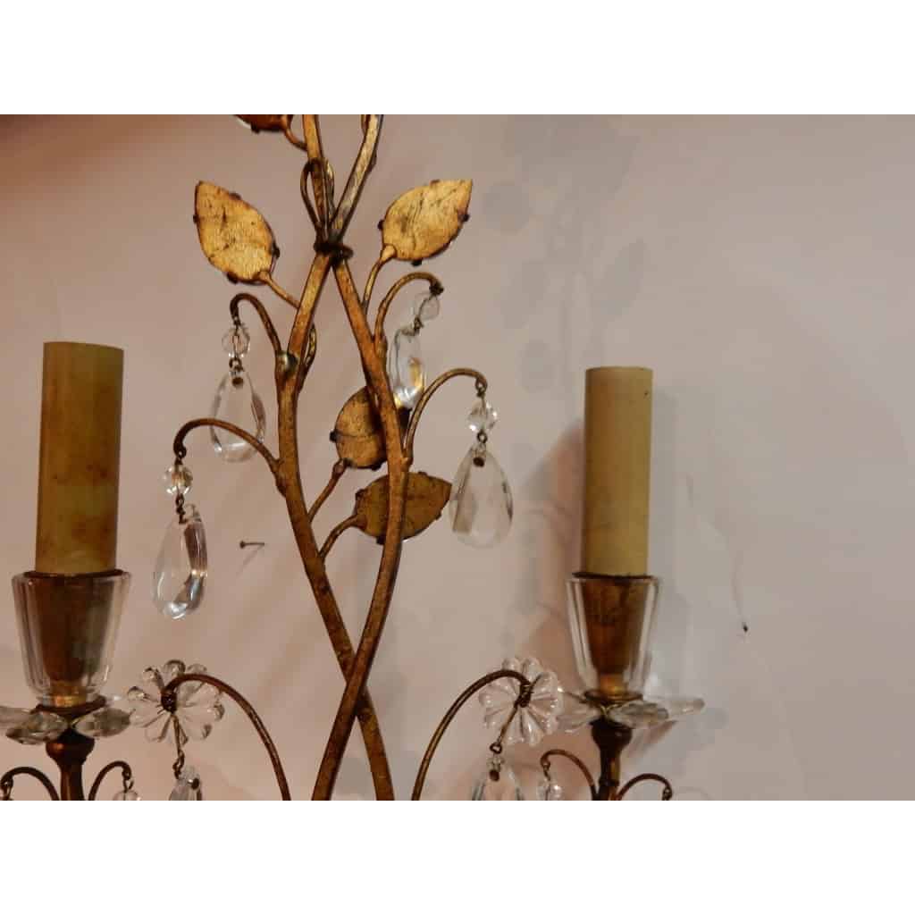 1970′ Paire d’Appliques à la Marguerite Maison Baguès | Biron 1970′ Paire d’Appliques à la Marguerite Maison Baguès