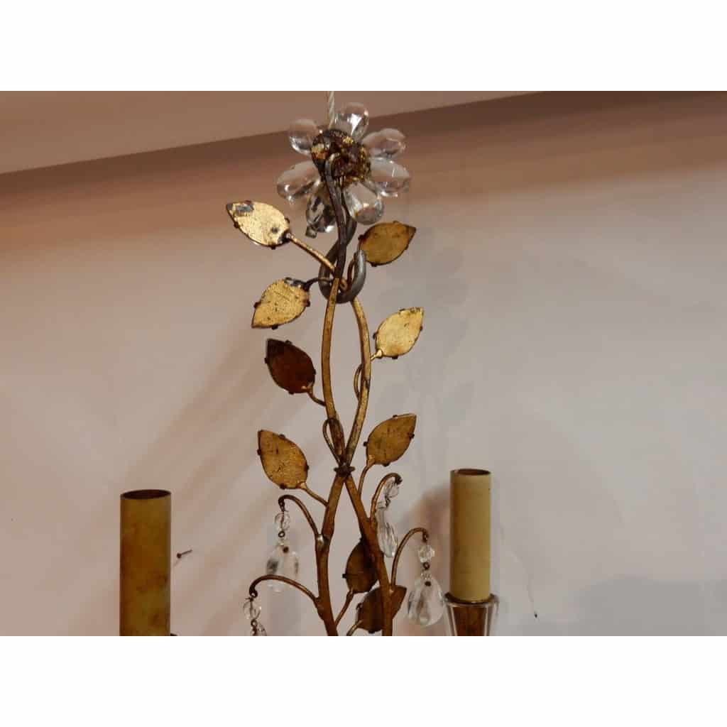 1970′ Paire d’Appliques à la Marguerite Maison Baguès | Biron 1970′ Paire d’Appliques à la Marguerite Maison Baguès