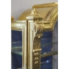 Vitrine De Style Louis XVI, d’époque N. 3, En Bois Sculpté, Doré à La Feuille D’or | Biron Vitrine De Style Louis XVI, d'époque N. 3, En Bois Sculpté, Doré à La Feuille D’or