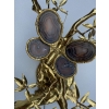 1970’ Table Basse Eclairante Au Bonzai Sur Dune De Sable En bronze doré Isabelle Faure Ou Duval Brasseur Avec Papillon Ailes En Agate 27