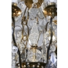 Lustre en bronze et cristal à 12 bras de Lumière | Biron Lustre en bronze et cristal à 12 bras de Lumière