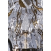 Lustre en bronze et cristal à 12 bras de Lumière | Biron Lustre en bronze et cristal à 12 bras de Lumière