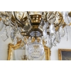 Lustre en bronze et cristal à 12 bras de Lumière | Biron Lustre en bronze et cristal à 12 bras de Lumière